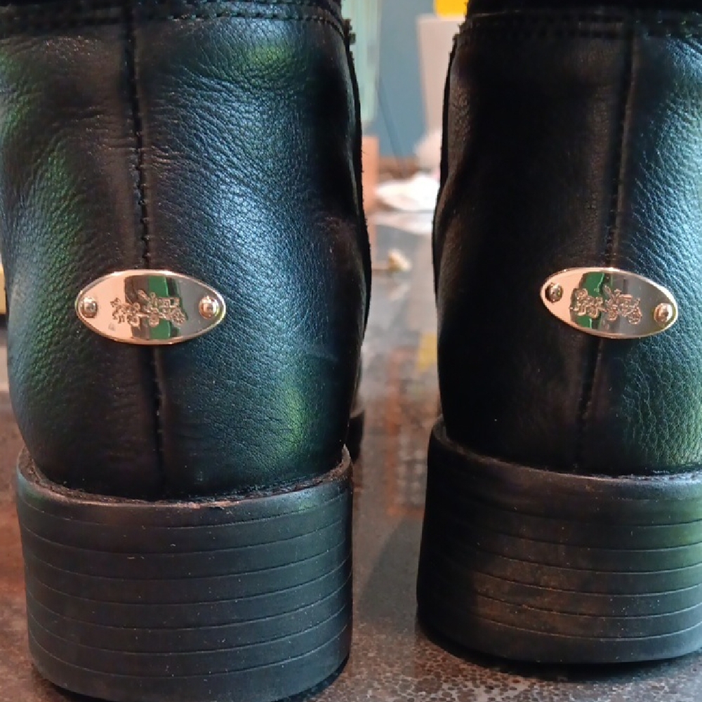 Coach Black Heeled Boots - Picture 2 of 7